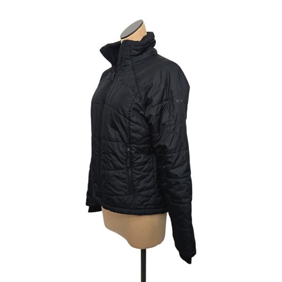 Columbia Jacket Women's‎ Size Medium Black Titanium Quilted Mock Neck Full Zip - Picture 8 of 9